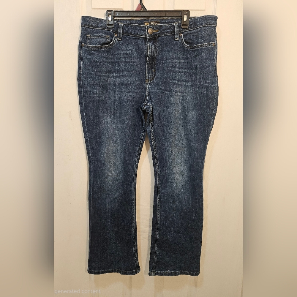 Lee Dark Blue Bootcut Leg Jeans